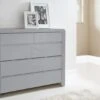 Ice 3+2 High Gloss Chest - Grey -Bedding Specialty Store 3 2 landscape grey originalnew