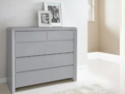 Ice 3+2 High Gloss Chest - Grey