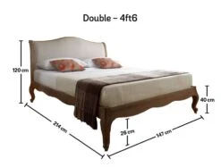 Amelia Oak Bed Frame - LFE -Bedding Specialty Store amelia lfe oak double
