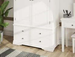 Anna White 2 Door 4 Drawer Wardrobe -Bedding Specialty Store anna 2door4drw fb