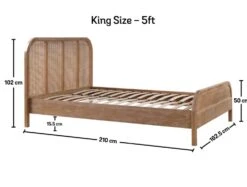 Annecy Rattan HFE Wooden Bed Frame -Bedding Specialty Store annecy rattan king