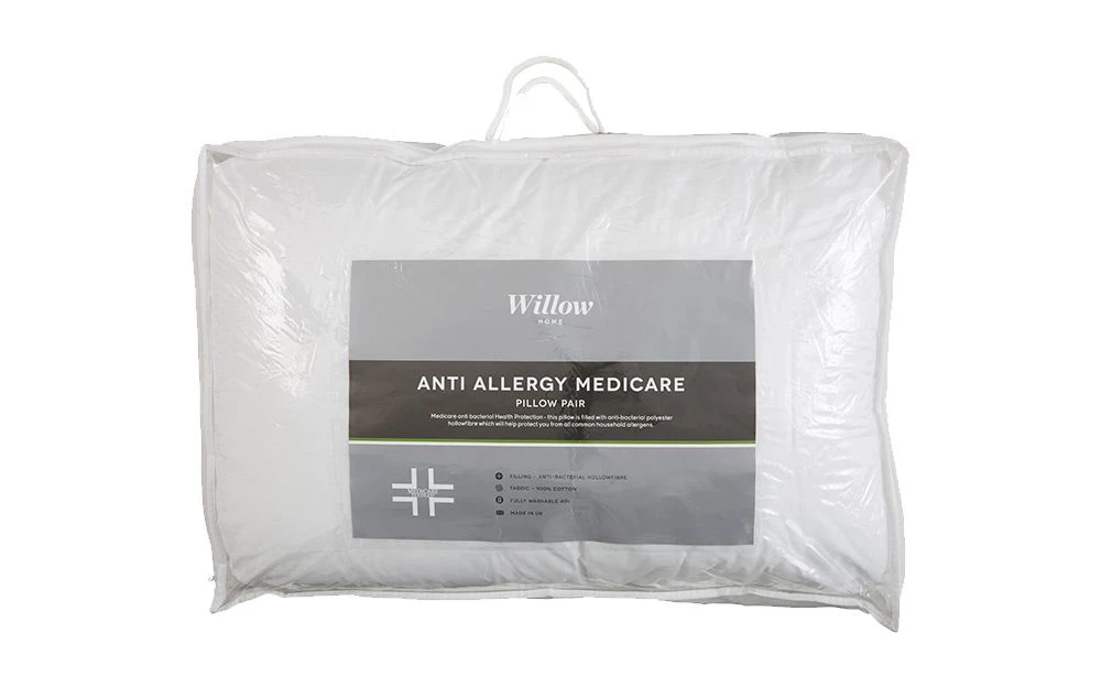 Anti Allergy Medicare Pillow Pair, Standard Pillow Size 3 Anti Allergy Medicare Pillow Pair, Standard Pillow Size