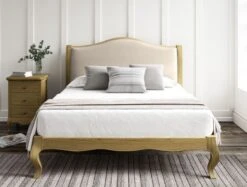 Lyon Arran Natural Upholstered Oak Bed Frame - LFE - Bed Frame Only -Bedding Specialty Store arran naturalnew 46