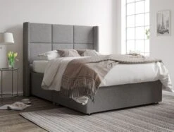 Jane Upholstered Ottoman Base & Headboard Only -Bedding Specialty Store arran pebblenew 43