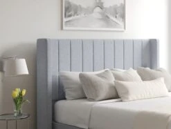 Aurelia Upholstered Floor Standing Headboard -Bedding Specialty Store aurella continental ottoman gouache eau de nil closednewhb 4