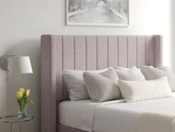 Aurelia Upholstered Floor Standing Headboard -Bedding Specialty Store aurella continental ottoman gouache raspberry closednewhb 5