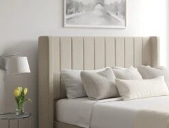 Aurelia Upholstered Floor Standing Headboard -Bedding Specialty Store aurella continental ottoman trebla stone closednewhb 5