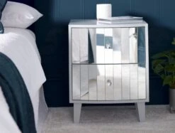 Sorrento 2 Drawer Mirror Bedside