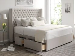 Bella Classic 4 Drw Continental Base And Headboard Only -Bedding Specialty Store bella continental ottoman arran natural opennew