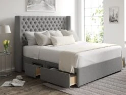 Bella Classic 4 Drw Continental Base And Headboard Only -Bedding Specialty Store bella continental ottoman arran pebble opennew 1