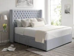 Bella Classic 4 Drw Continental Base And Headboard Only -Bedding Specialty Store bella continental ottoman gouache eau de nil closednew 1