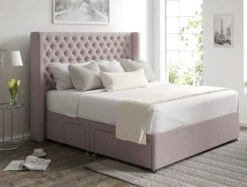 Bella Classic 4 Drw Continental Base And Headboard Only -Bedding Specialty Store bella continental ottoman gouache raspberry closednew