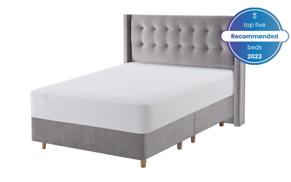 Silentnight Bloomsbury Silver Velvet Bed Frame, Superking, 4 Drawers 4 Silentnight Bloomsbury Silver Velvet Bed Frame, Superking, 4 Drawers - Image 2