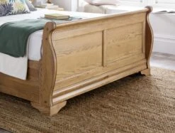 Bordeaux Oak Wooden Sleigh Bed -Bedding Specialty Store bordeaux main originalfbnew
