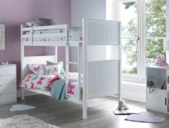 New England White Bunk Bed