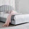 Cara Silver Grey Velvet Upholstered Bed Frame