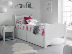 Charleston Solo White Bed Frame -Bedding Specialty Store charlston white with under drawers main 1 originalnew 1