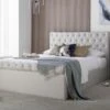 Chesterfield Off White Upholstered Ottoman Bed Frame -Bedding Specialty Store chesterfield mainnew