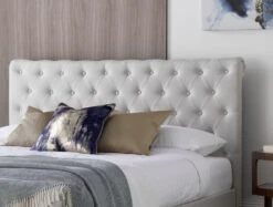 Chesterfield Off White Upholstered Ottoman Bed Frame -Bedding Specialty Store chesterfield mainnewhb