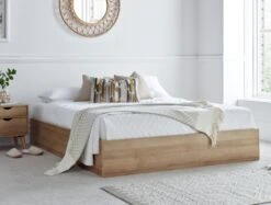 Molle Wooden Ottoman Storage Bed Frame Only