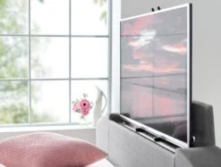 Copenhagen Upholstered Ottoman TV Bed - Mid Grey -Bedding Specialty Store copenhagen5 2