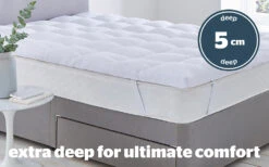 Silentnight Luxury Deep Sleep Ultimate Mattress Topper, King Size 12 Silentnight Luxury Deep Sleep Ultimate Mattress Topper, King Size -Bedding Specialty Store deep sleep ultimate topper depth
