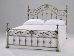 Harmony Elizabeth Brass Metal Bed Frame -Bedding Specialty Store elizabeth metalnew 1