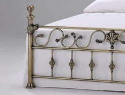 Harmony Elizabeth Brass Metal Bed Frame -Bedding Specialty Store elizabeth metalnewfb