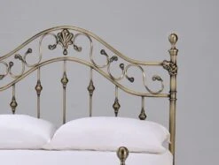 Harmony Elizabeth Brass Metal Bed Frame -Bedding Specialty Store elizabeth metalnewhb 1