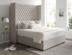 Emma Classic 4 Drw Continental Base And Headboard Only -Bedding Specialty Store emma continental ottoman arran natural closednew 1