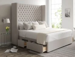 Emma Classic 4 Drw Continental Base And Headboard Only -Bedding Specialty Store emma continental ottoman arran natural opennew 1