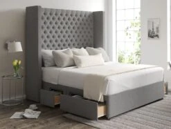 Emma Classic 4 Drw Continental Base And Headboard Only -Bedding Specialty Store emma continental ottoman arran pebble opennew 1