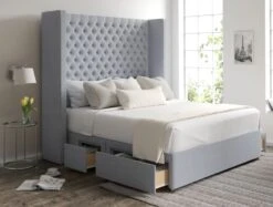 Emma Classic 4 Drw Continental Base And Headboard Only -Bedding Specialty Store emma continental ottoman gouache eau de nil opennew 1