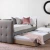 Esprit Fossil Grey Upholstered Day Bed Frame -Bedding Specialty Store esprit main open 1 originalnew