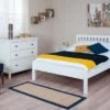 Silentnight Hayes White Wooden Bed Frame, King Size -Bedding Specialty Store fwgroup hayes white room