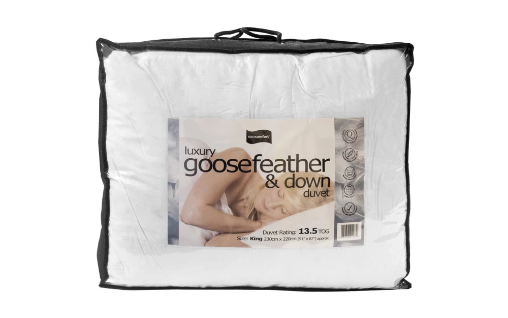 Luxury 13.5 Tog Hungarian Goosefeather And Down Duvet, Superking 3 Luxury 13.5 Tog Hungarian Goosefeather And Down Duvet, Superking