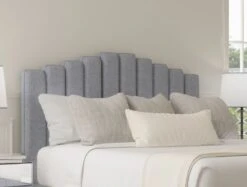 Quinn Floor Standing Upholstered Headboard -Bedding Specialty Store gouache eau de nil headboard 34