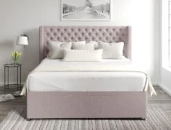 Bella Ottoman Base And Headboard Only -Bedding Specialty Store gouache raspberrynew 12