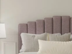 Quinn Strutted Upholstered Headboard -Bedding Specialty Store gouache raspberrynew1 1