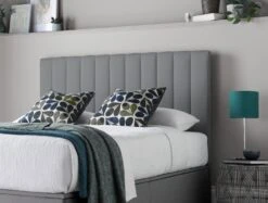 Onelife Light Grey Upholstered Ottoman Bed Frame -Bedding Specialty Store grey bed main original 1 newhb 1