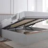 Verona Grey Ottoman Bed Frame -Bedding Specialty Store grey wood bed open original 1 new1 1