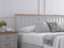 Verona Grey Ottoman Bed Frame -Bedding Specialty Store grey wood bed originalnewhb 5