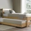 Atlantis Oak Finish Wooden Guest Bed Including Underbed -Bedding Specialty Store guest bed part opennew