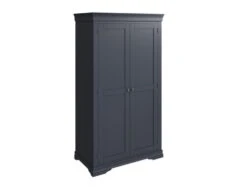 Harley Midnight Grey 2 Door Hanging Wardrobe -Bedding Specialty Store harley 2door side