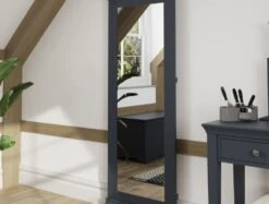 Harley Midnight Grey Cheval Mirror