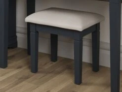 Harley Midnight Grey Dressing Table Stool
