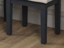 Harley Midnight Grey Dressing Table Stool -Bedding Specialty Store harley stool legs close