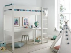 Modena High Sleeper Bed Frame With Desk