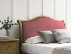 Lyon Hugo Clover Upholstered Oak Bed Frame - LFE - Bed Frame Only -Bedding Specialty Store hugo clovernewhb 2