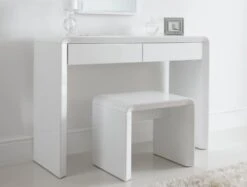 Ice High Gloss Dressing Table Only - White